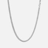 4mm Sterling Silver Cuban Chain Necklace