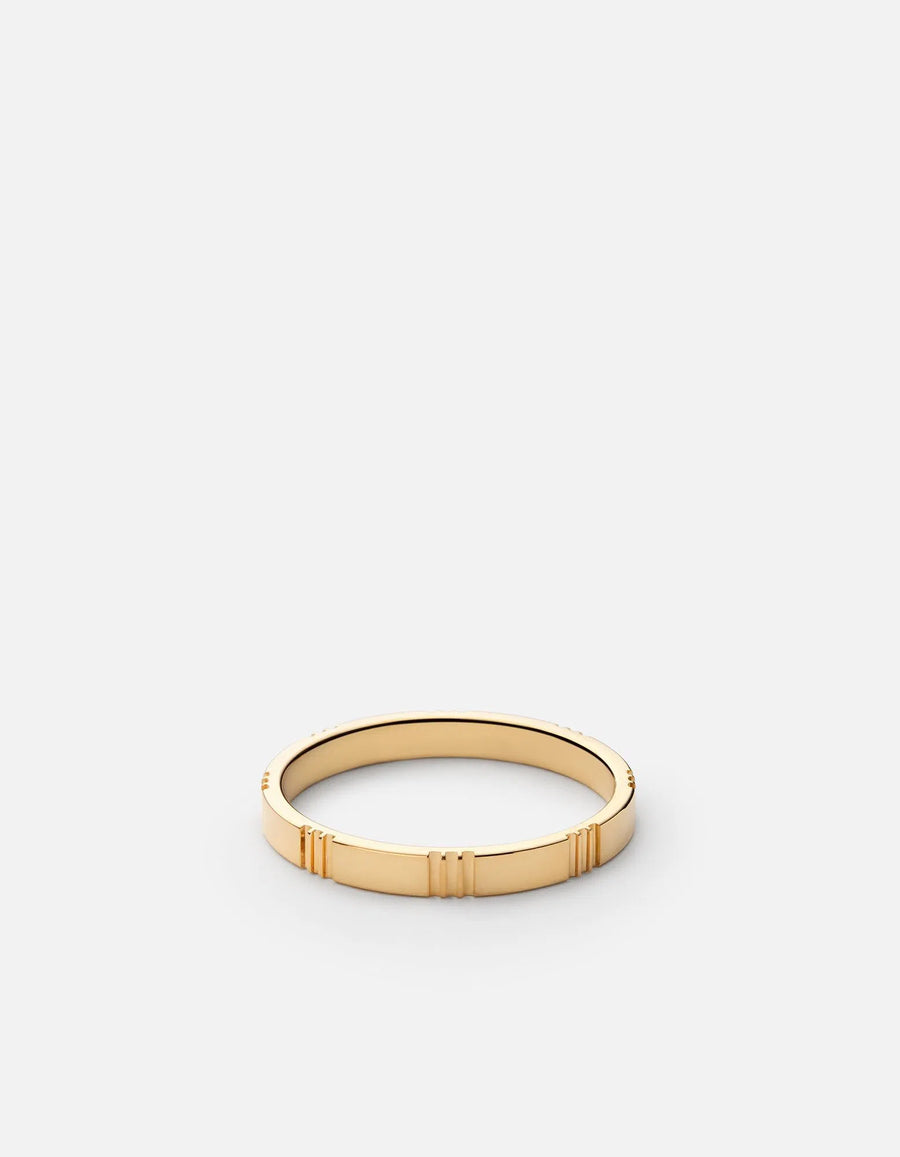 Bolt Ring, Gold Vermeil