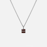 Cardinal Pendant Necklace w/Enamel, Sterling Silver