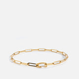 Clip Volt Link Bracelet, Gold Vermeil
