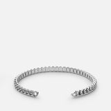 Cuban Link Cuff, Sterling Silver