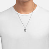 Entrata Pendant Necklace, Sterling Silver w/Enamel