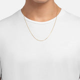 1.3mm Gold Vermeil Cuban Chain Necklace, Polished