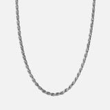 2.4mm Rope Chain Necklace, Sterling Silver