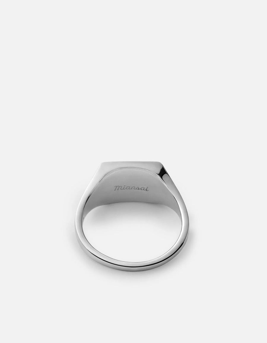 Lineage Ring w/Enamel, Sterling Silver