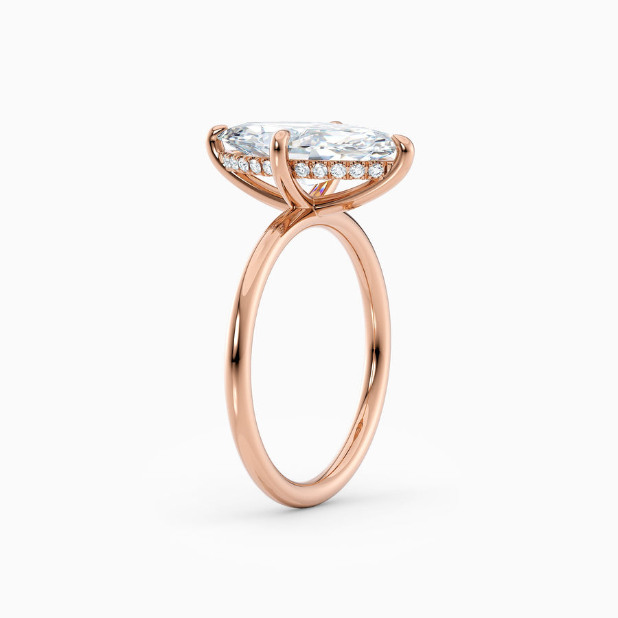 Harlow | Marquise Hidden Halo Engagement Ring