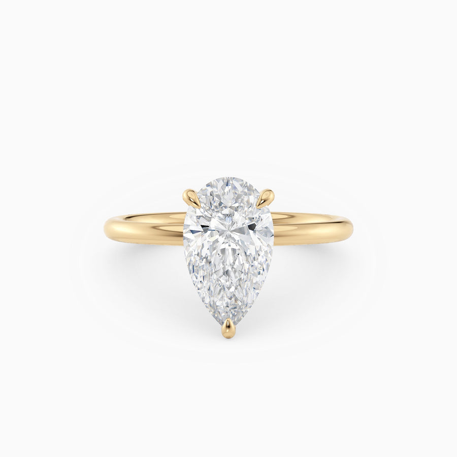 Harlow | Pear Hidden Halo Engagement Ring