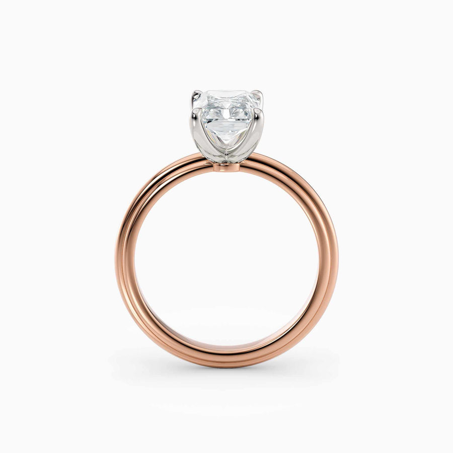 Abby | Radiant Solitaire Tapered Band Engagement Ring