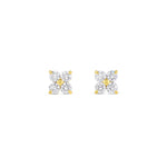 Petite 4-Stone Lab-Grown Diamond Stud Earrings