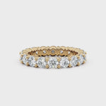 3.5mm Round Diamond Eternity Wedding Band